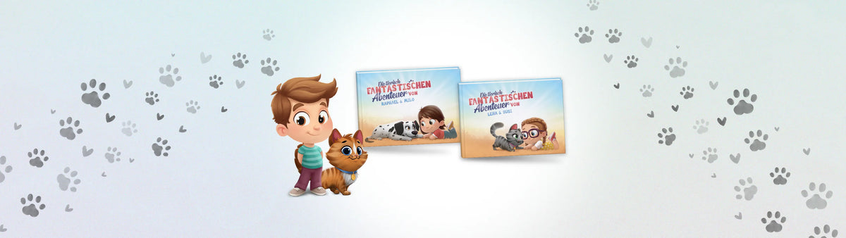 Die Hurra Helden haben ein neues Buch am Start, in dem dein Kind & sein putziger Vierbeiner die Hauptrollen spielen!