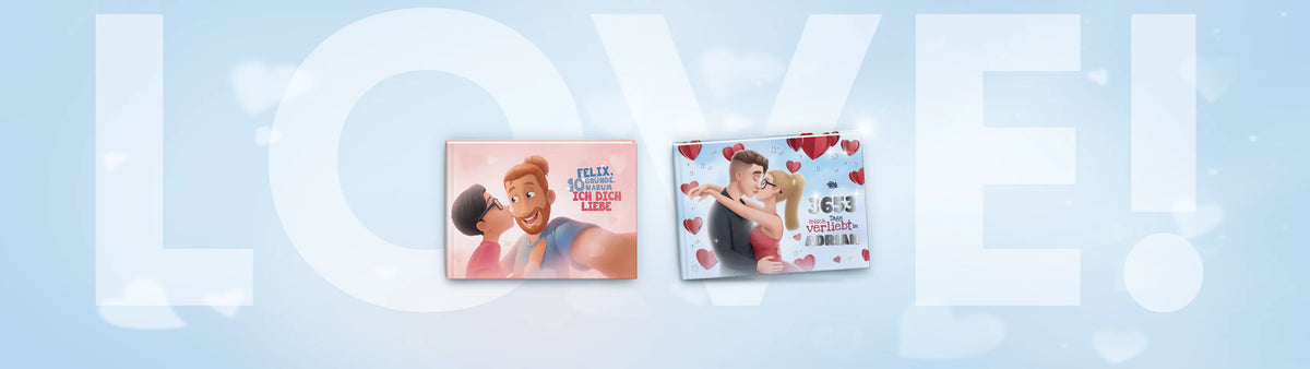 Schenke ihm zum Valentinstag ein supersüßes personalisiertes Buch