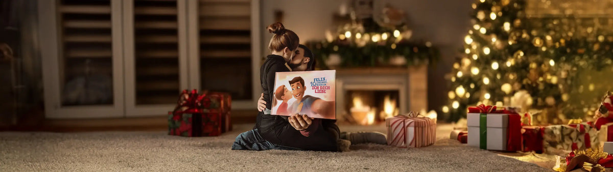 Feiern Sie Ihre Liebesgeschichte dieses Weihnachten mit einem personalisierten Buch, das Sie für immer in Erinnerung behalten werden.