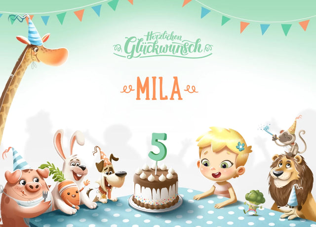 Herzlichen Glückwunsch zum 5. Geburtstag, Mila