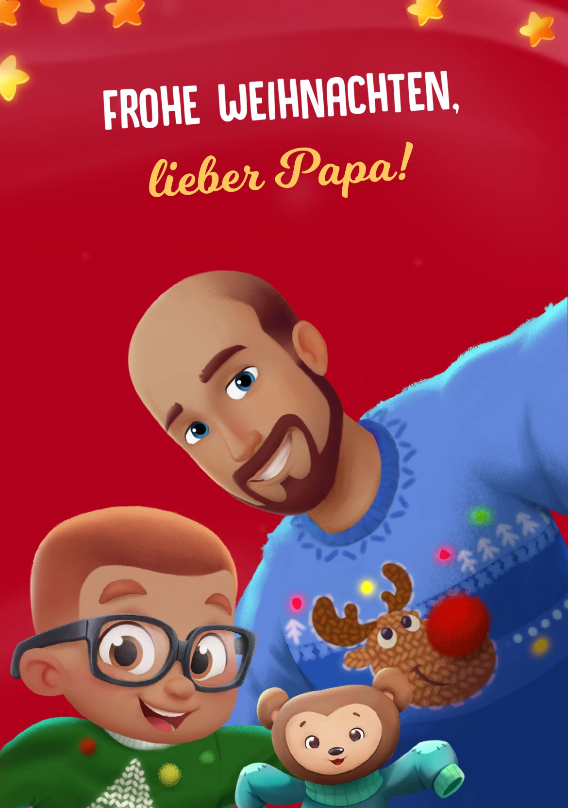 Frohe Weihnachten, Papa – deine Kleine