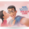 Cover des personalisierten Buches für Paare "Tommy, 10 Gründe, warum ich dich liebe" von Hurra Helden.		