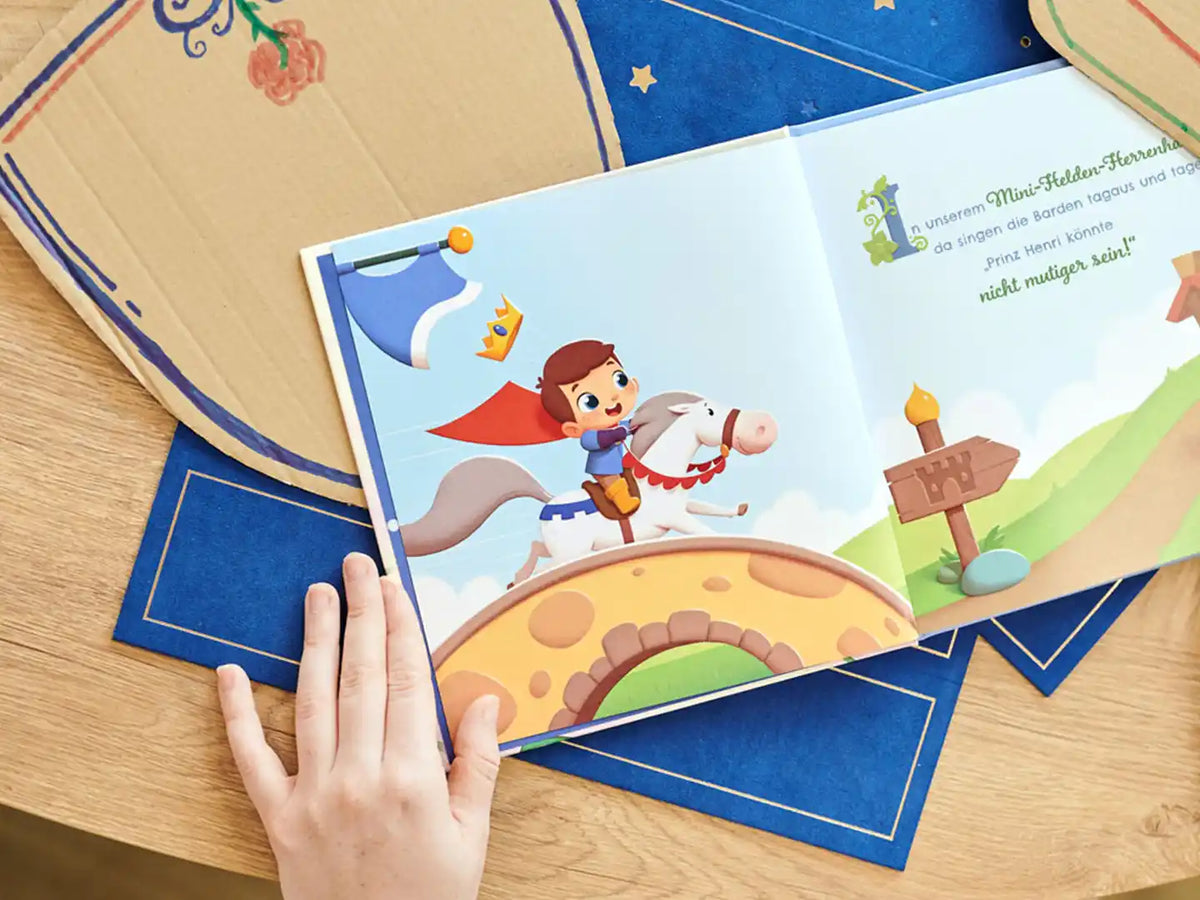 Schöne Illustrationen aus dem tollen personalisierten Prinzenbuch, das auch das beste Geschenk ist.