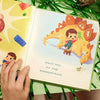 Das Innere des personalisierten Buches für Kinder die Dinos lieben. 