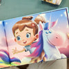 Eine wunderschöne Illustration aus einem personalisierten Geburtstagsbuch für Kinder.