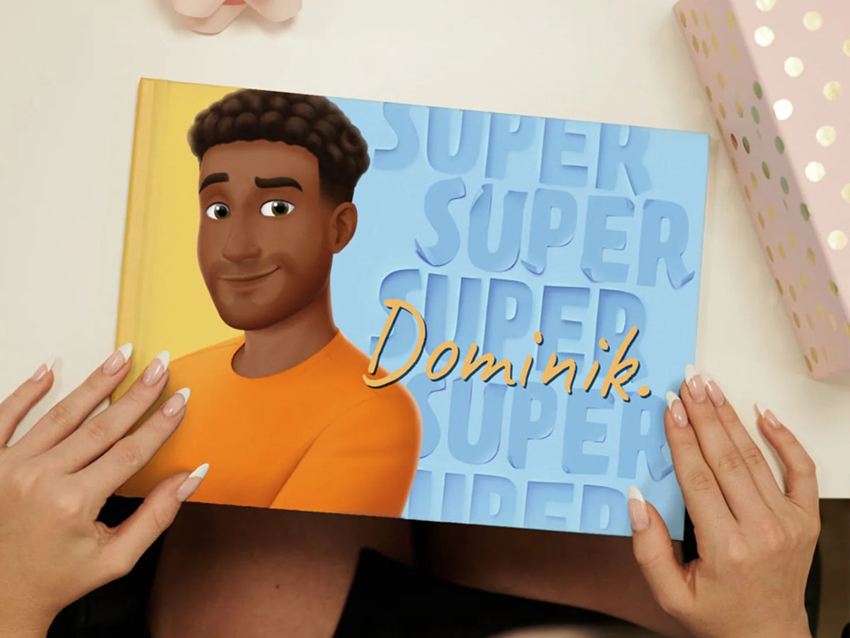 Ein personalisiertes Buch von Hurra Helden, das ein tolles Geschenk für Ihren Freund ist.