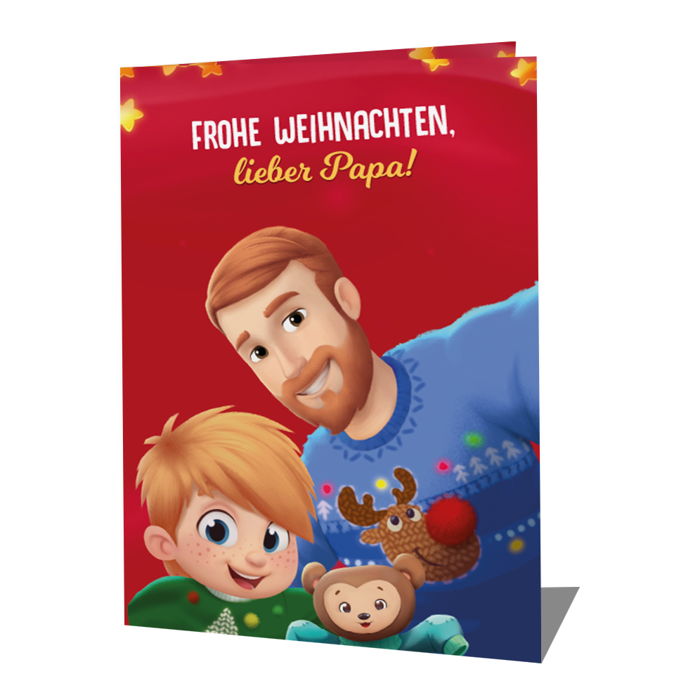 Frohe Weihnachten, Papa – deine Kleine