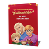 Weihnachtskarte für Familien